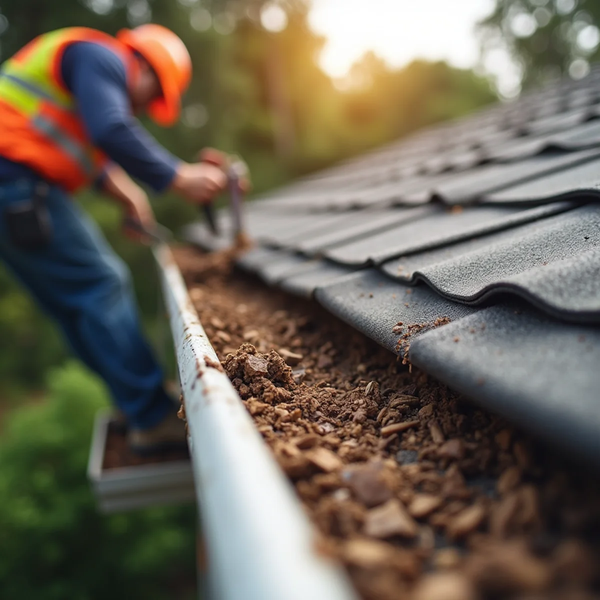 Gutter Cleaning project 2 by Align Roofing Service in Titusville, FL